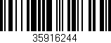 Código de barras (EAN, GTIN, SKU, ISBN): '35916244'