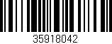 Código de barras (EAN, GTIN, SKU, ISBN): '35918042'