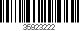 Código de barras (EAN, GTIN, SKU, ISBN): '35923222'