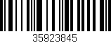 Código de barras (EAN, GTIN, SKU, ISBN): '35923845'