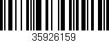 Código de barras (EAN, GTIN, SKU, ISBN): '35926159'
