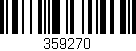 Código de barras (EAN, GTIN, SKU, ISBN): '359270'