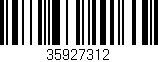 Código de barras (EAN, GTIN, SKU, ISBN): '35927312'