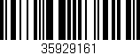 Código de barras (EAN, GTIN, SKU, ISBN): '35929161'