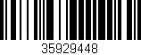 Código de barras (EAN, GTIN, SKU, ISBN): '35929448'