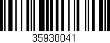 Código de barras (EAN, GTIN, SKU, ISBN): '35930041'