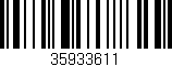 Código de barras (EAN, GTIN, SKU, ISBN): '35933611'
