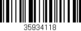 Código de barras (EAN, GTIN, SKU, ISBN): '35934118'