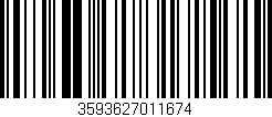 Código de barras (EAN, GTIN, SKU, ISBN): '3593627011674'