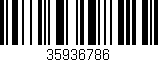 Código de barras (EAN, GTIN, SKU, ISBN): '35936786'