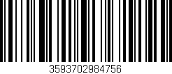 Código de barras (EAN, GTIN, SKU, ISBN): '3593702984756'