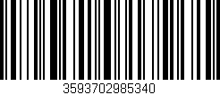 Código de barras (EAN, GTIN, SKU, ISBN): '3593702985340'