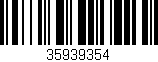 Código de barras (EAN, GTIN, SKU, ISBN): '35939354'