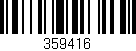 Código de barras (EAN, GTIN, SKU, ISBN): '359416'