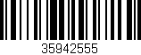 Código de barras (EAN, GTIN, SKU, ISBN): '35942555'