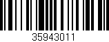 Código de barras (EAN, GTIN, SKU, ISBN): '35943011'