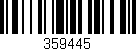 Código de barras (EAN, GTIN, SKU, ISBN): '359445'