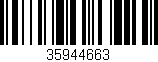 Código de barras (EAN, GTIN, SKU, ISBN): '35944663'