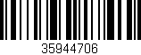 Código de barras (EAN, GTIN, SKU, ISBN): '35944706'