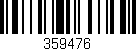 Código de barras (EAN, GTIN, SKU, ISBN): '359476'