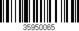 Código de barras (EAN, GTIN, SKU, ISBN): '35950065'