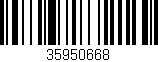 Código de barras (EAN, GTIN, SKU, ISBN): '35950668'