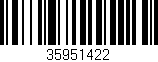 Código de barras (EAN, GTIN, SKU, ISBN): '35951422'