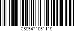 Código de barras (EAN, GTIN, SKU, ISBN): '3595471061119'