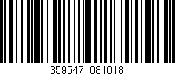 Código de barras (EAN, GTIN, SKU, ISBN): '3595471081018'