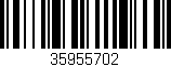 Código de barras (EAN, GTIN, SKU, ISBN): '35955702'