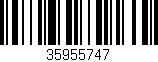 Código de barras (EAN, GTIN, SKU, ISBN): '35955747'