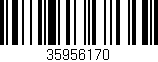 Código de barras (EAN, GTIN, SKU, ISBN): '35956170'