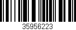 Código de barras (EAN, GTIN, SKU, ISBN): '35956223'