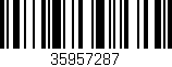 Código de barras (EAN, GTIN, SKU, ISBN): '35957287'