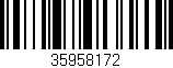 Código de barras (EAN, GTIN, SKU, ISBN): '35958172'