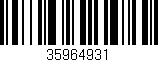 Código de barras (EAN, GTIN, SKU, ISBN): '35964931'