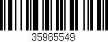 Código de barras (EAN, GTIN, SKU, ISBN): '35965549'