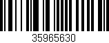 Código de barras (EAN, GTIN, SKU, ISBN): '35965630'