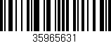 Código de barras (EAN, GTIN, SKU, ISBN): '35965631'
