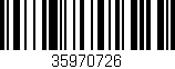 Código de barras (EAN, GTIN, SKU, ISBN): '35970726'