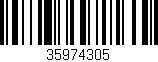 Código de barras (EAN, GTIN, SKU, ISBN): '35974305'