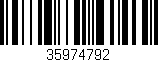 Código de barras (EAN, GTIN, SKU, ISBN): '35974792'