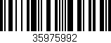 Código de barras (EAN, GTIN, SKU, ISBN): '35975992'