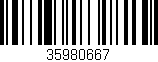 Código de barras (EAN, GTIN, SKU, ISBN): '35980667'