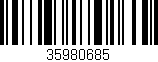 Código de barras (EAN, GTIN, SKU, ISBN): '35980685'