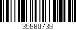 Código de barras (EAN, GTIN, SKU, ISBN): '35980739'