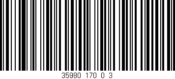 Código de barras (EAN, GTIN, SKU, ISBN): '35980_170_0_3'