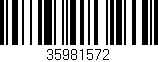 Código de barras (EAN, GTIN, SKU, ISBN): '35981572'
