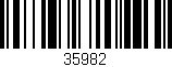 Código de barras (EAN, GTIN, SKU, ISBN): '35982'