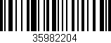 Código de barras (EAN, GTIN, SKU, ISBN): '35982204'